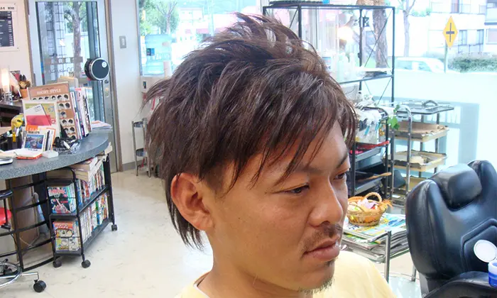 つくば市の理容室LA-Rの2ブロック スリークスタイル(休日アレンジ)の写真