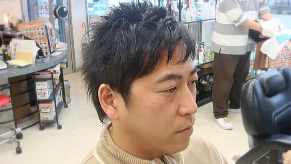 つくば市の理容室LA-Rのメンズ2ブロックカットの画像